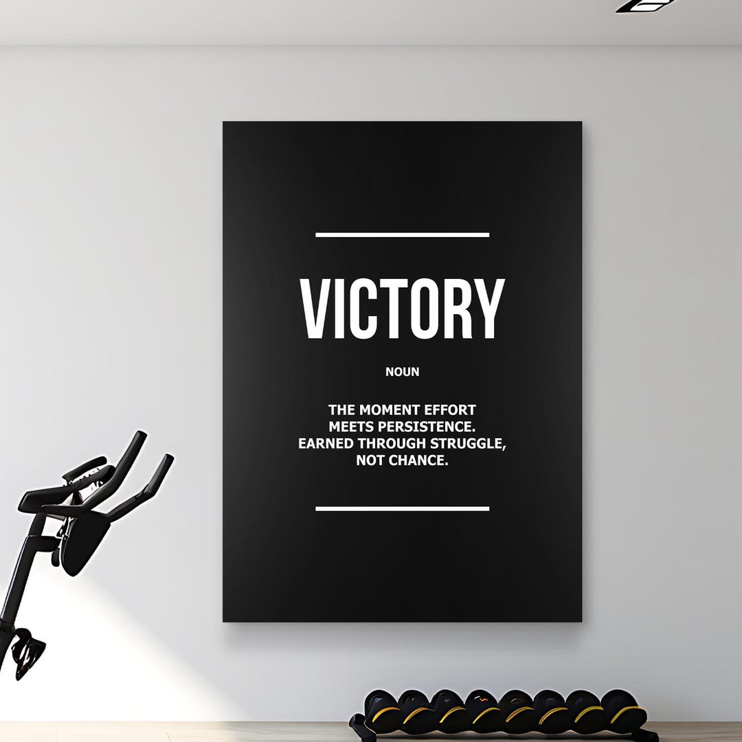 Victory Definition Wall Art | Gym Motivation Poster | Athlete ...