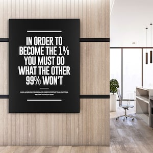 Arte mural motivacional, lienzo inspirador, decoración de pared para oficina, póster de emprendedor, cita de éxito, descarga digital