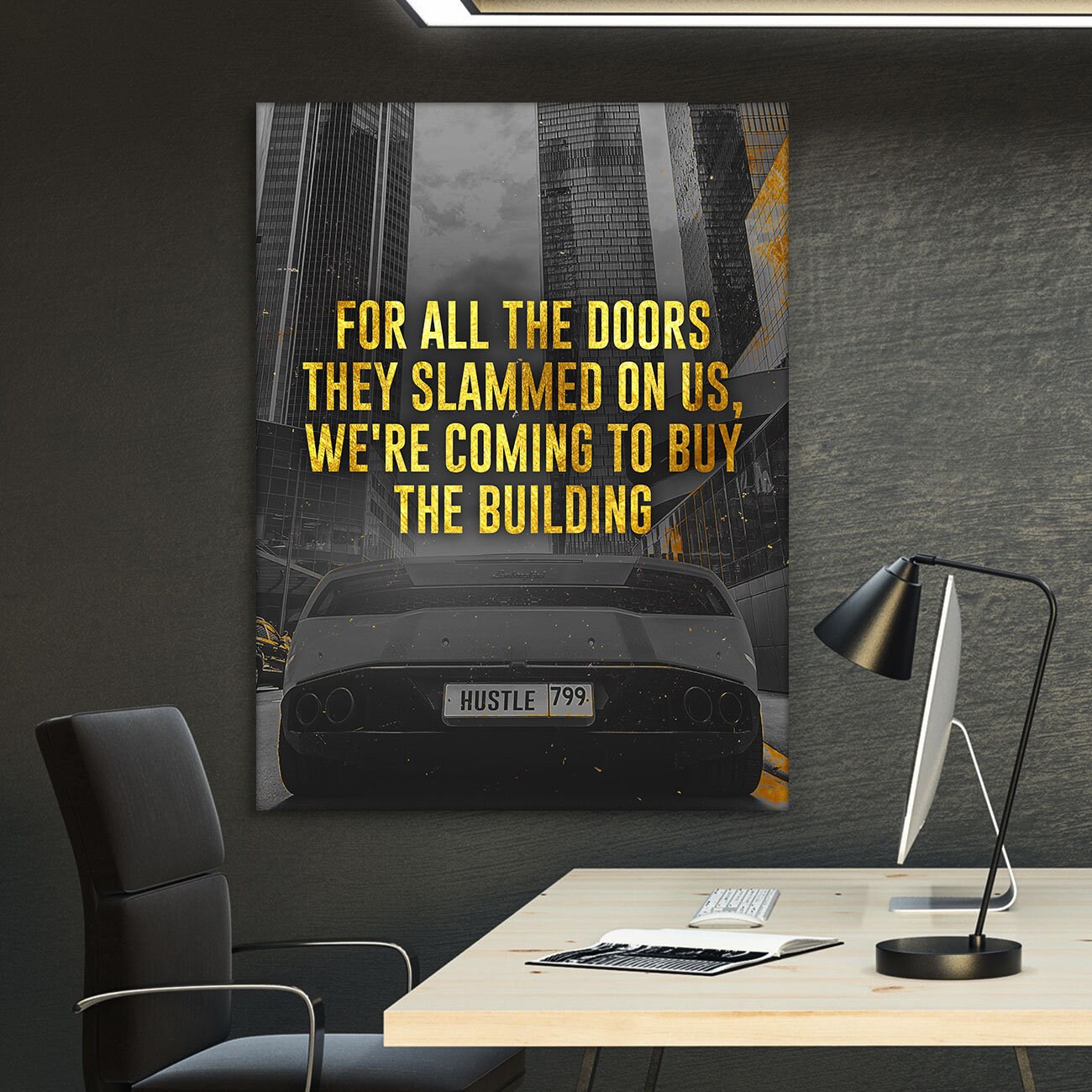 Real Estate Motivational Canvas Print Wall Art Office Decor Etsy