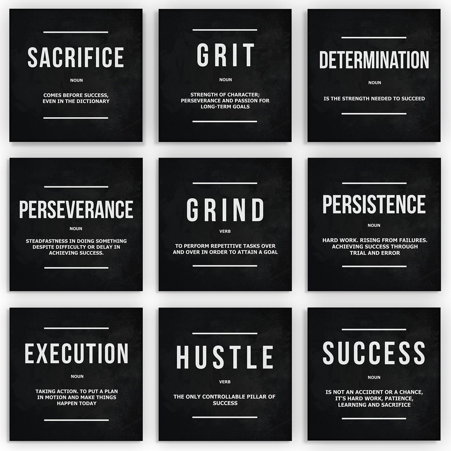 9x Office Decor Motivational Wall Art Canvas Prints Etsy Australia