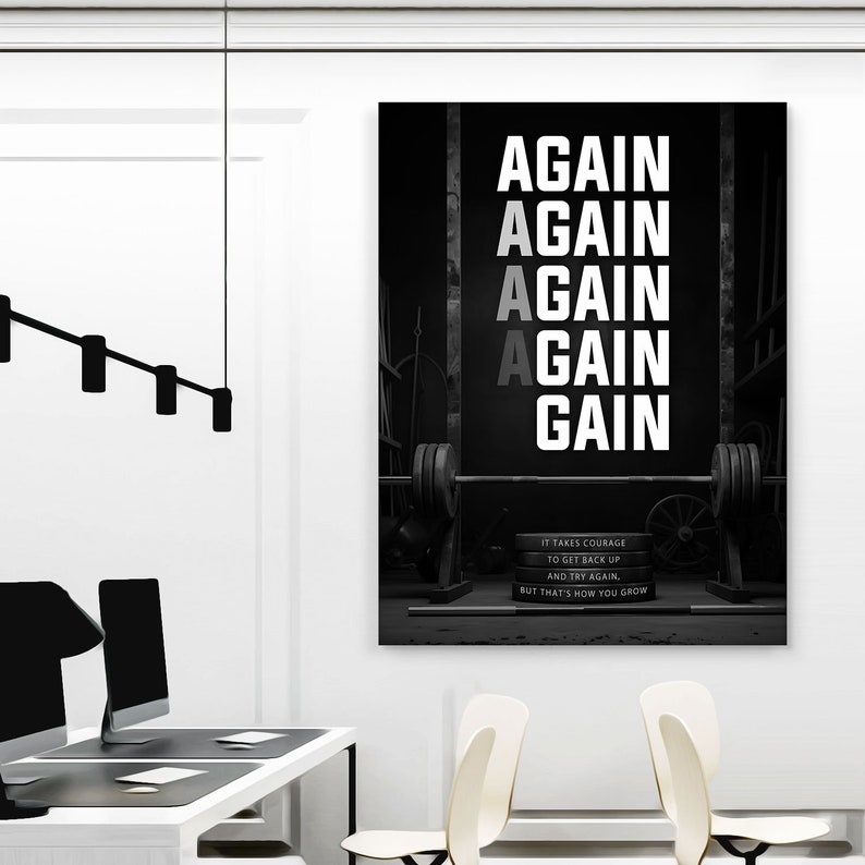 Elevate your fitness space with our Courage Fitness Wall Art, designed to inspire and motivate athletes and workout enthusiasts alike
This inspirational gym decor features a powerful quote alongside a captivating image, serving as a constant reminder
