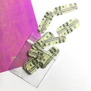 Dollar Bill Nail Decals | Vegan | Cruelty-free | 10-free