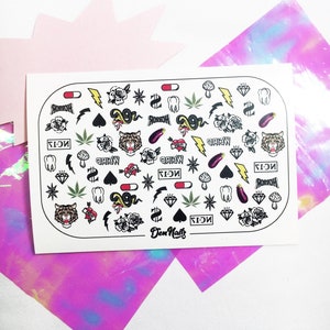 Bad Girl Nail Decals | Vegan | Cruelty-free | 10-free