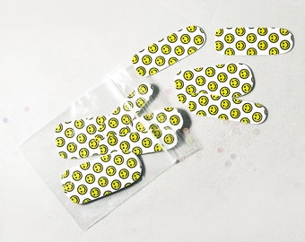 Smiley Face Nail Decals | Vegan | Cruelty-free | 10-free