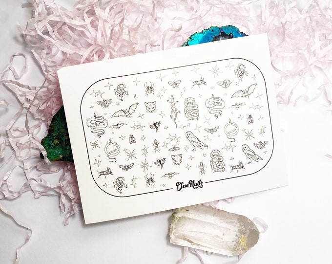 Spooky Creature Nail Decals | Vegan | Cruelty-free | 10-free