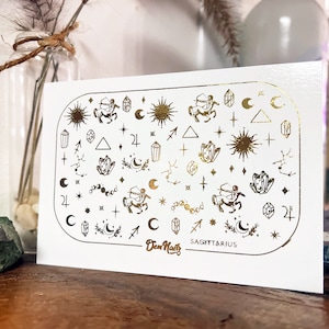 Sagittarius Zodiac Nail Decals | Vegan | Cruelty-free | 10-free