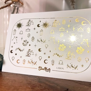 Libra Zodiac Nail Decals | Vegan | Cruelty-free | 10-free