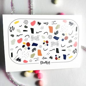 Abstract Shape Nail Decals | Vegan | Cruelty-free | 10-free