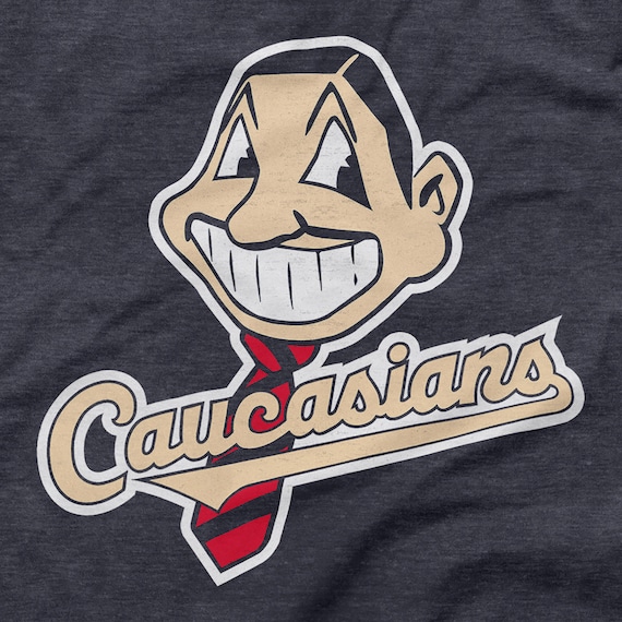 white cleveland indians shirt