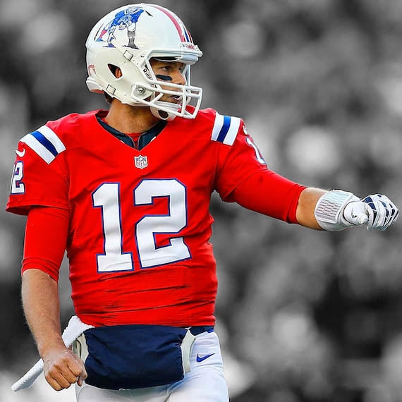 tom brady red throwback jersey