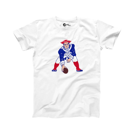 Tom Brady Patriots Shirt New England Retro Logo Parody Boston Goat as Throwback Emblem Face White Tee Size XS S M L XL 2XL 3XL 4XL 5XL Etsy