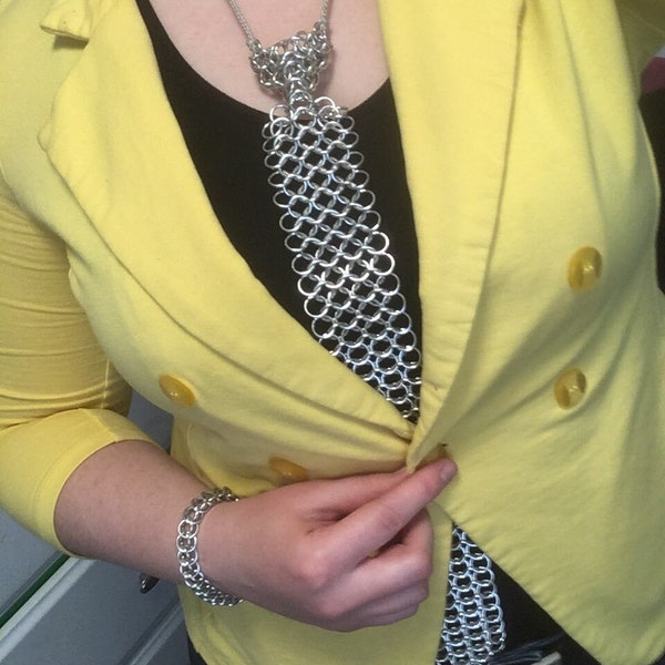 Chainmaille Necktie Etsy