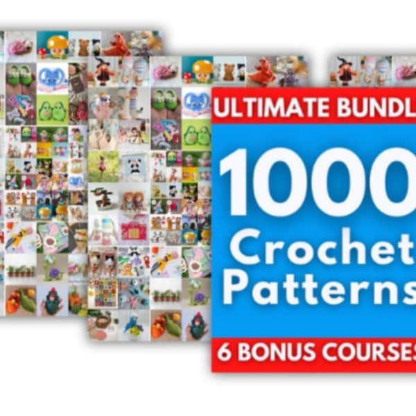 Pack tutoriels au crochet 1000 modèles promo