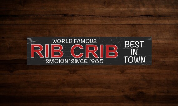Rib Crib Gallery Wrapped Canvas Wall Art Etsy