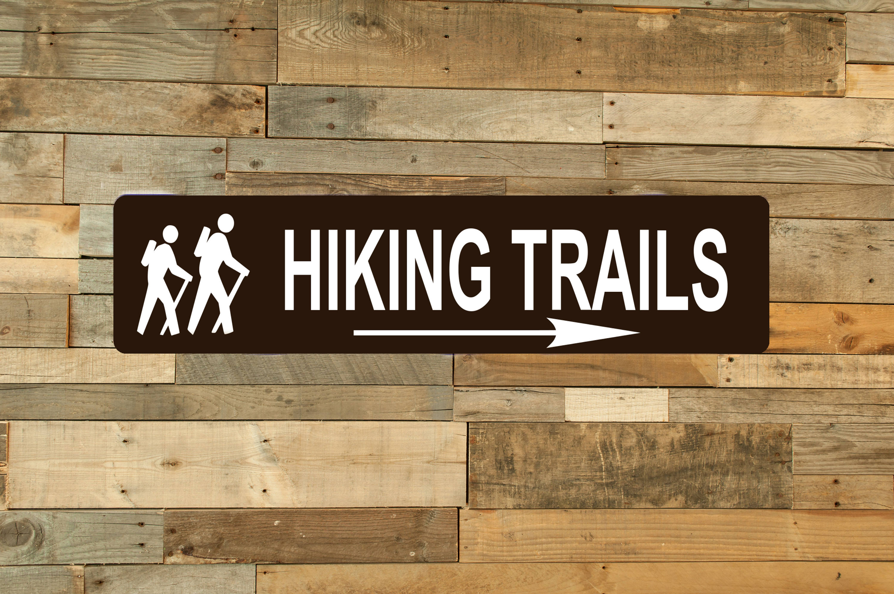 Hiking Trails Personalized Street Sign Aluminum Sign or Etsy