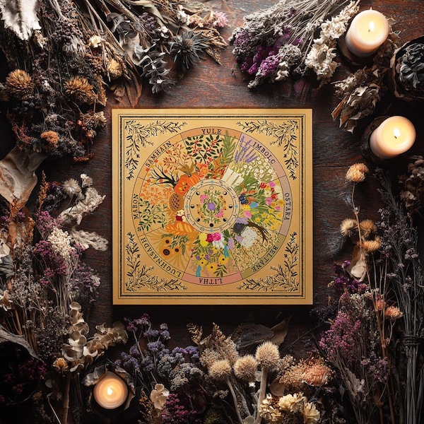 The Wheel of The Year Print