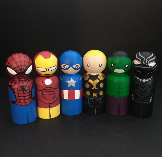 marvel peg dolls