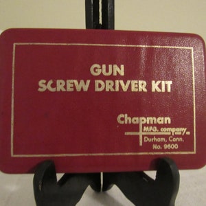 Chapman gun sales screwdriver set