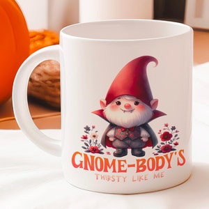 Vampire Gnome Mug, Autumn Coffee Mug, Pumpkin Mug Gift, Coffee Tea Lover Gift, Fall Cup, Fall Season Mug, Gifts For Women, Thanksgiving Gift