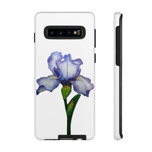 Iris Blumen Handyhülle, Botanische Aquarellkunst, Dual Layer Schutz Bild 8