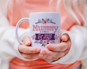 Mummy Est 2023 Mug, New Parent Gift, Baby Shower Gift