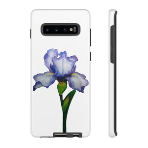 Iris Blumen Handyhülle, Botanische Aquarellkunst, Dual Layer Schutz Bild 7