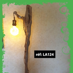 Drijfhout vloerlamp