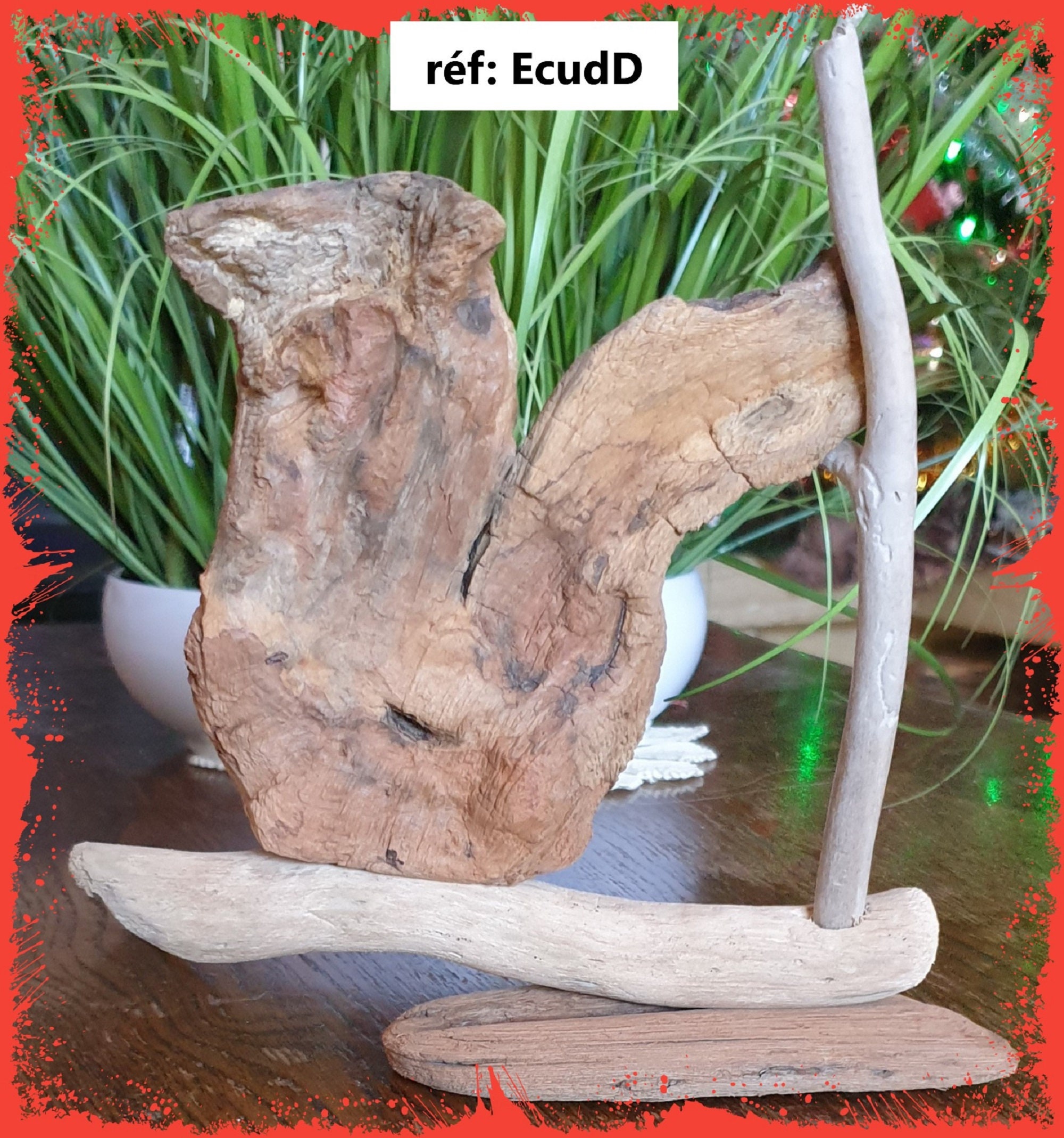 Ecureuil Déco en Bois Flotté