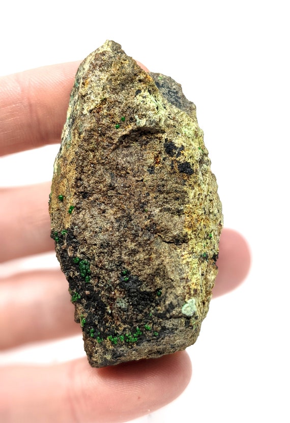 6 x 1.7 x 3.2 cm Natural Green Conichalcite Crystal Specimen