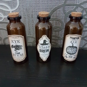 Botellas de poción de boticario, 3 piezas