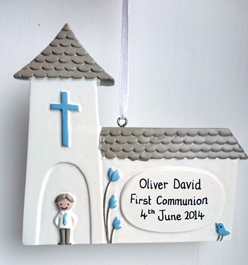 Personalised Church Christening Gift Hanging Decoration Etsy UK