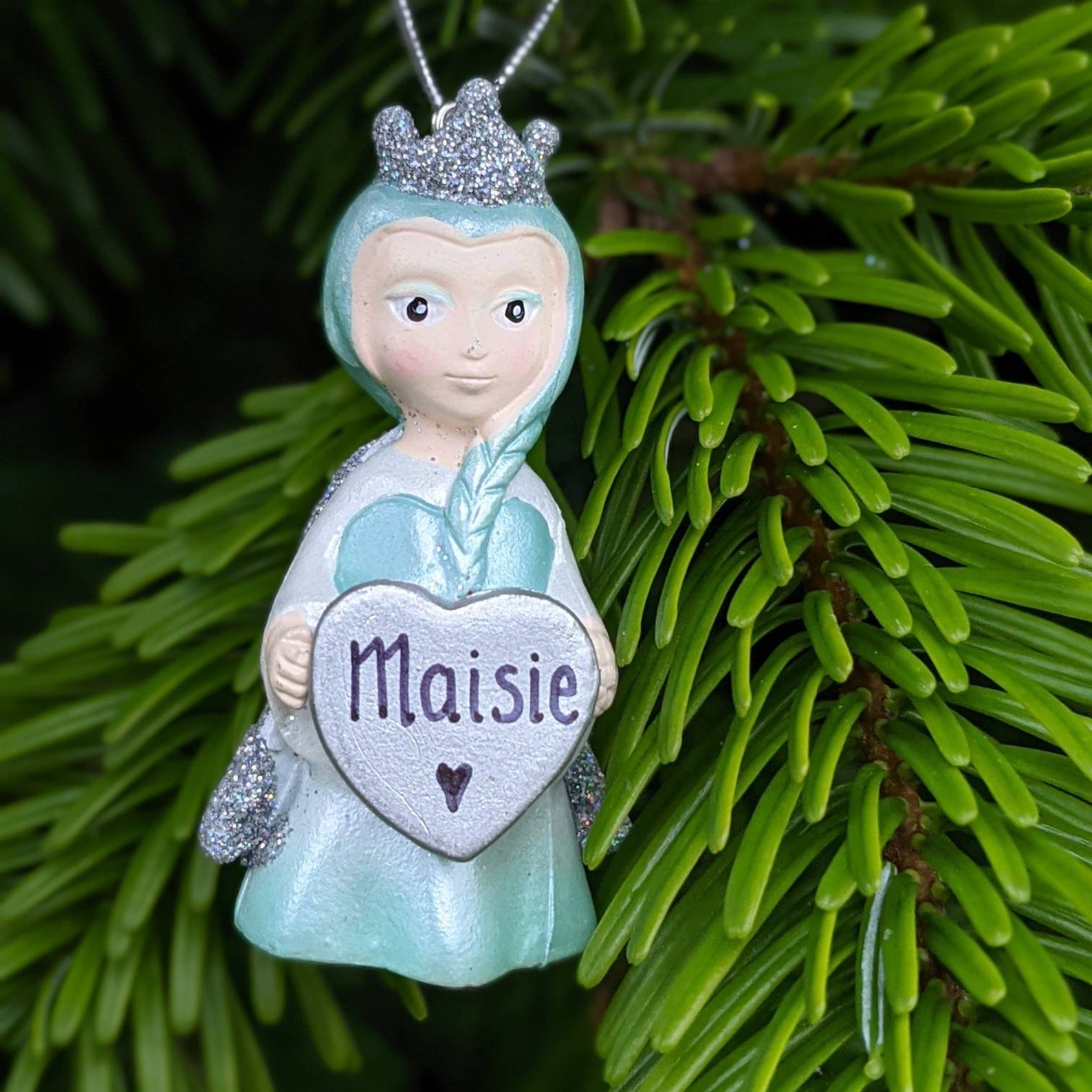 Childrens Personalised Christmas Tree Decorations Angel Star Etsy UK