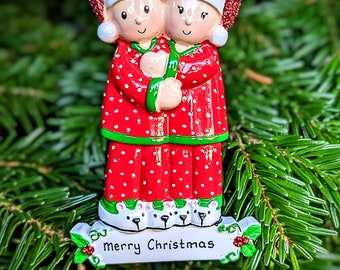 Personalised Couple Christmas Tree Decoration First Christmas Together 1st Xmas as Mr & Mrs in New Home 2023 Bauble Partner Hanging Ornament