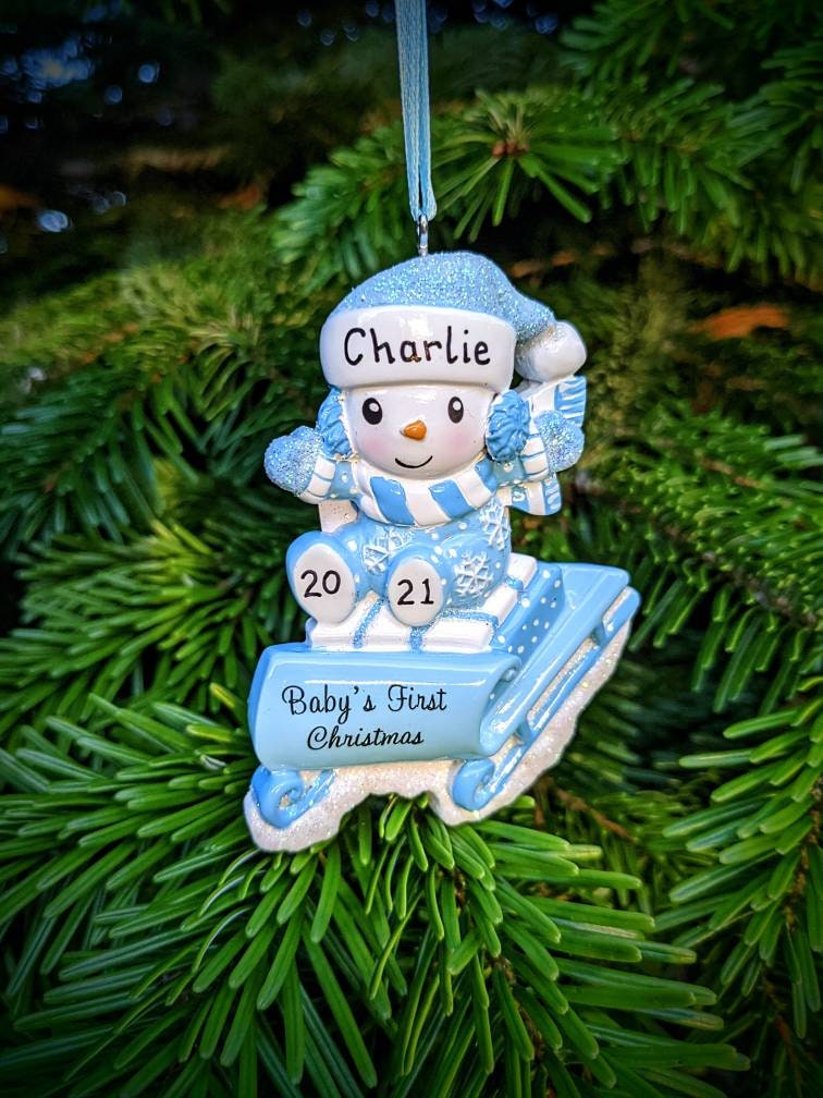 Personalised Baby's First Christmas Tree Decoration 1st  Etsy Singapore