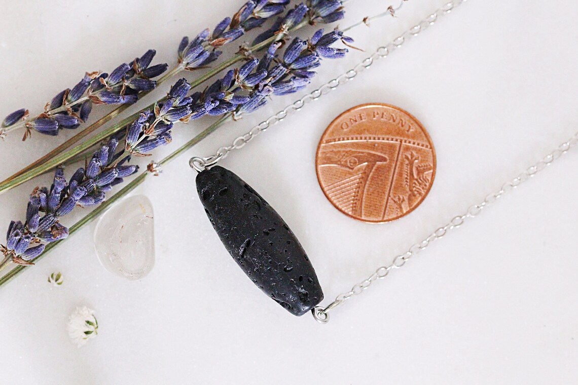 RoyAroma Lava Stone Aromatherapy Necklace