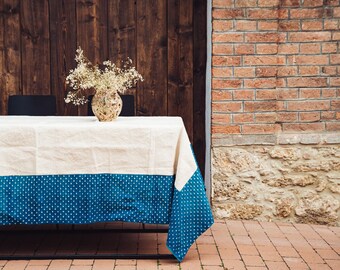 Table Cloth: Antique handwoven Hungarian hemp - TW111