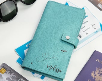 Personalized Leather Passport Holder: Women's Travel Wallet