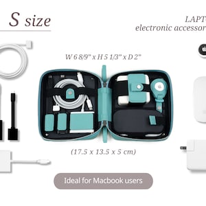 Travel cord organizer for Macbook