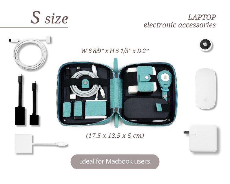 Travel cord organizer for Macbook