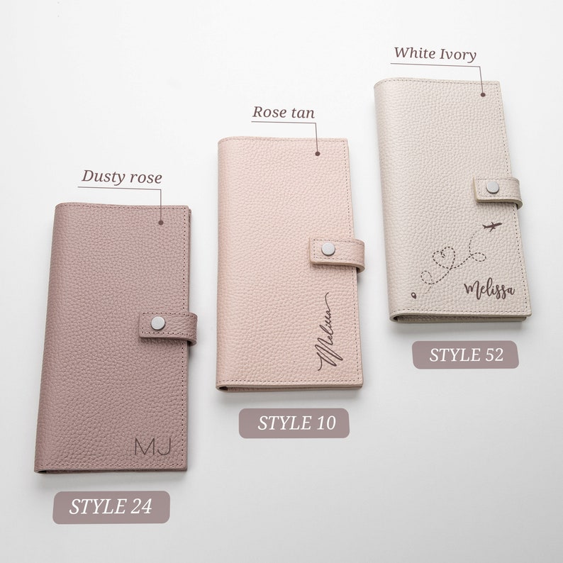 Personalized Leather wallet women, Travel passport holder, cute Passport cover, Travel document holder, Passport wallet, Travel gift for her