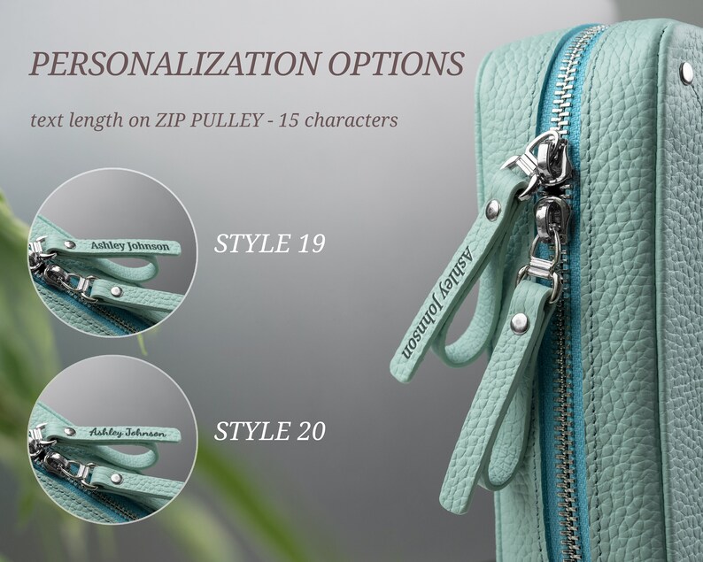 Personalized travel cord organizer, Custom leather tech accessories bag for women, gift for her birthday, Christmas gift, tech accessories & cable organizer bag, custom engraving on the leather pulley