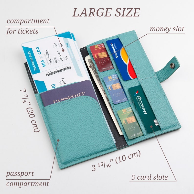 Personalized Leather wallet women, Travel passport holder, cute Passport cover, Travel document holder, Passport wallet, Travel gift for her