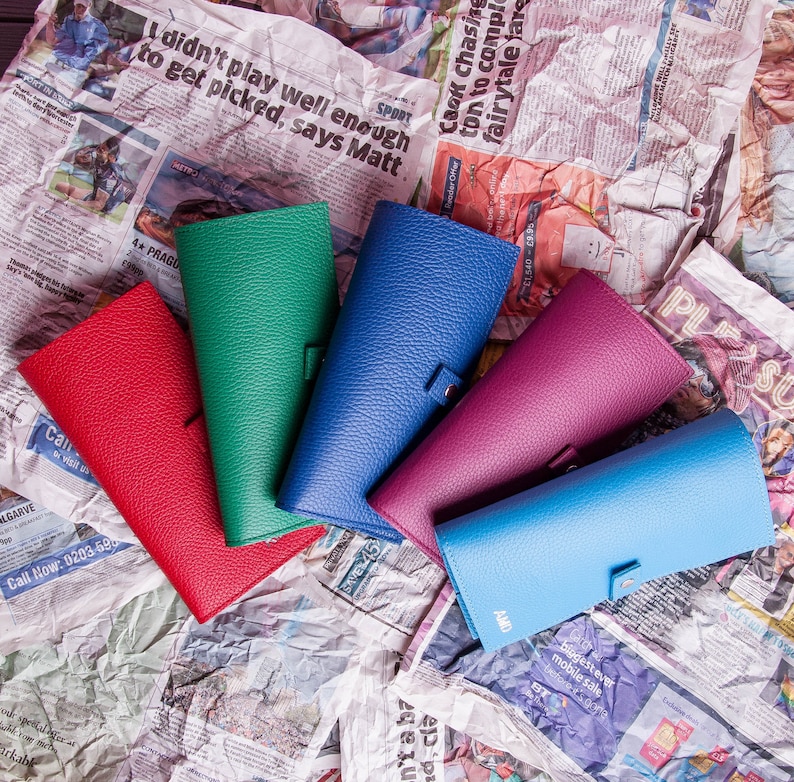 Leather Walletpersonalized Travel Walletbridesmaids Etsy