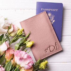 Leather passport cover personalized,Stamped Mauve Passport holder, passport case, passport wallet, travel gift, wanderlust gift