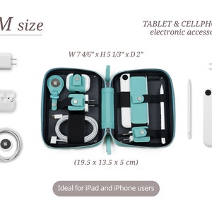 Travel cord organizer for iphone and ipad