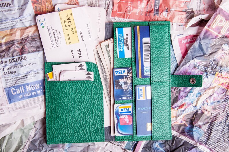 Leather Walletpersonalized Travel Walletbridesmaids Etsy