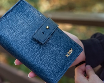 Stamped Leather Tech Organizer: Personalized Cord & Charger Travel Case