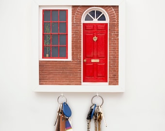 Miniature Door, Handmade, Key Holder, Key Hooks, Wall Art, Home Decor, Artwork, Diorama, Bespoke, London