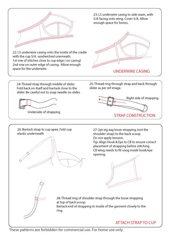 Bra Sewing Pattern / PDF Pattern / Bra Making / Underwired Etsy