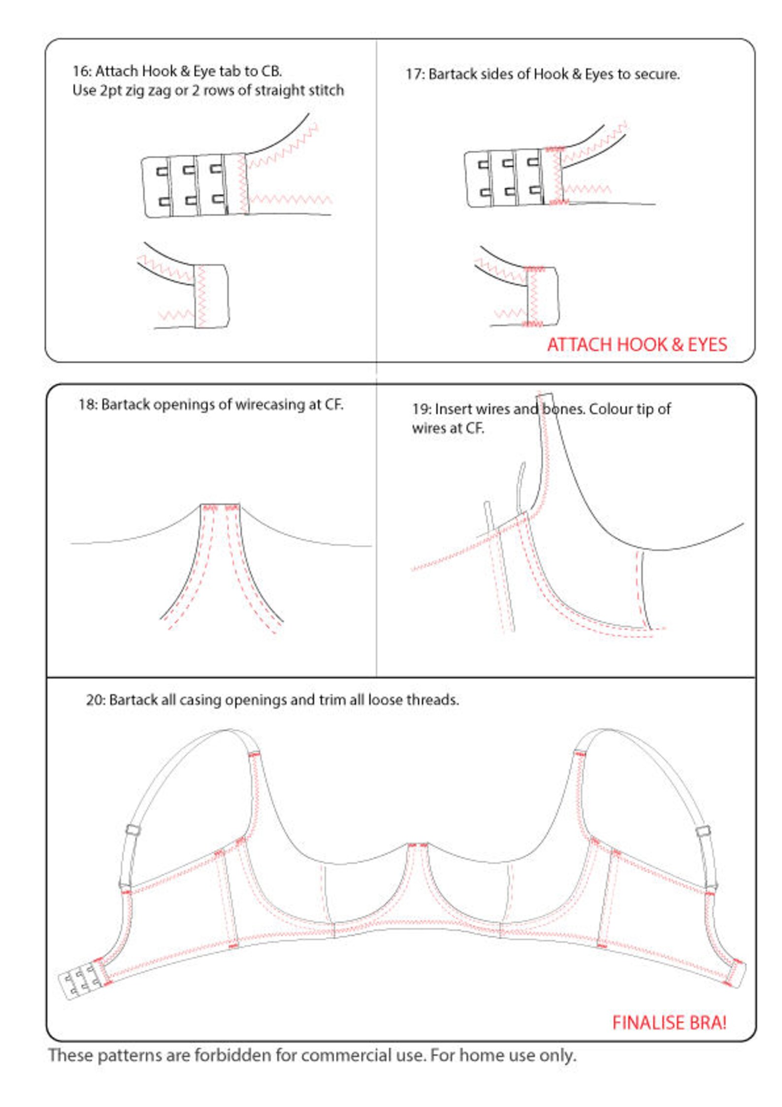 Bra Sewing Pattern / PDF Sewing Pattern / Digital Bra Pattern | Etsy